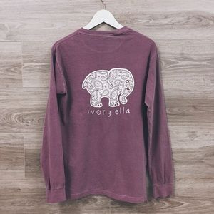 IVORY ELLA purple long sleeve